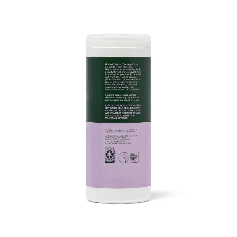 Lavender &#38; Bergamot Multi Surface Cleaning Wipes - 35ct - Everspring&#8482;, 3 of 5