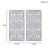 Distressed Carved Wood 2-piece Wall Decor Set - 2 of 4