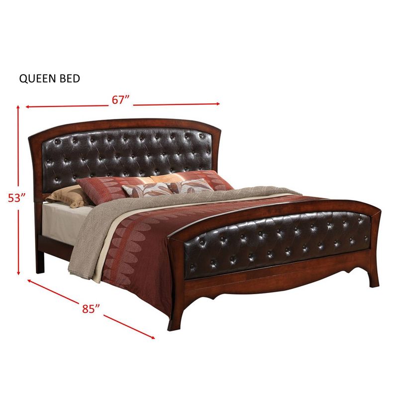 Queen Jansen Panel Bed Espresso Brown - Picket House Furnishings, 4 of 5