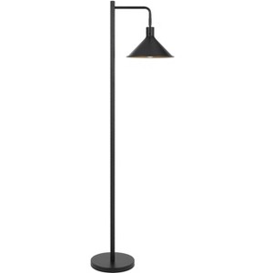 Cal Lighting 60 Watt Campana Metal Downbridge Floor Lamp in Black - 1 of 4
