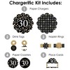 Big Dot of Happiness Adult 30th Birthday - Gold - Birthday Party Paper Charger and Table Decorations - Chargerific Kit - Place Setting for 8 - 3 of 4