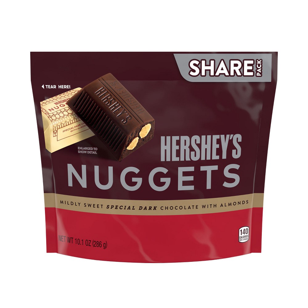 UPC 034000018741 product image for Hershey's Nuggets Dark Chocolate with Almonds Share Size - 10.1oz | upcitemdb.com