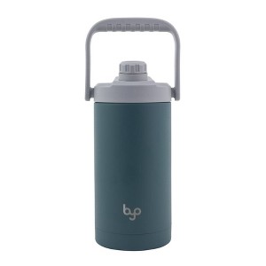 Byo 64 Oz Stainless Steel Insulated Bottle with Chug Lid (Teal), BPA-Free, Leakproof, Double Wall, Sweat-Proof Handle, Reusable Water Bottle - 1 of 3