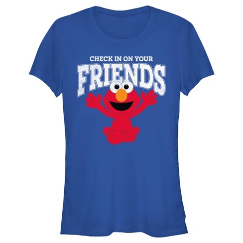 Junior's Sesame Street Check In On Your Friends Cute Elmo T-Shirt - image 1 of 4