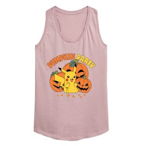 Women's - Pokémon - Pumpkin Party Graphic Racerback Tank - 1 of 4
