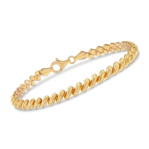 Ross-Simons Italian 18kt Gold Over Sterling San Marco Bracelet - 1 of 4