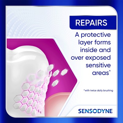Sensodyne Clinical Repair Whiten & Shine Toothpaste - 3.4oz/3pk