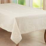 Saro Lifestyle Embroidered Tablecloth With Elegant Design