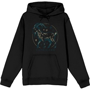 Capricorn Zodiac Sign Adult Long Sleeve Hoodie - 1 of 2