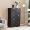 Karl Home 6-Drawer Black MDF 28.35in. W Chest of Drawer - 4 of 4