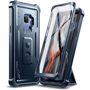 Dexnor for Samsung Galaxy S9 Case, [Built in Screen Protector and Kickstand] Heavy Duty Military Grade Protection Shockproof Protective Cover - 1 of 3