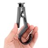 Unique Bargains Home Dorm Clothes Towel Bag Plastic Clip Clamp Hanging Hook Black Silver 10 Pcs - 3 of 3