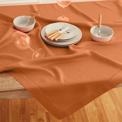 Solino Home Linen Classic Hemstitch Table Throw