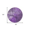 Purple Lilac And Eggplant Abstract Washable Indoor Outdoor Area Rug - 3 of 4