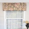 RLF Home 100% Cotton High Quality Monte Cristo Tailored Window Valance with 1.5" Rod Pocket 50" W X 12" L Gray - 2 of 4
