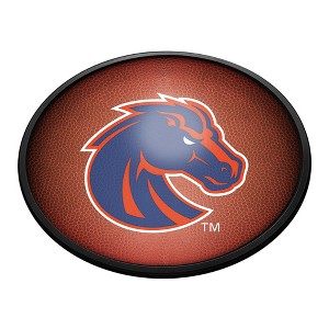 College Football Pigskin Design Oval Slimline Lighted Wall Sign - 1 of 4