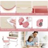 Infans Kids Desk and Chair Set Height Adjustable Children School Study Table & Chair Pink - 3 of 4