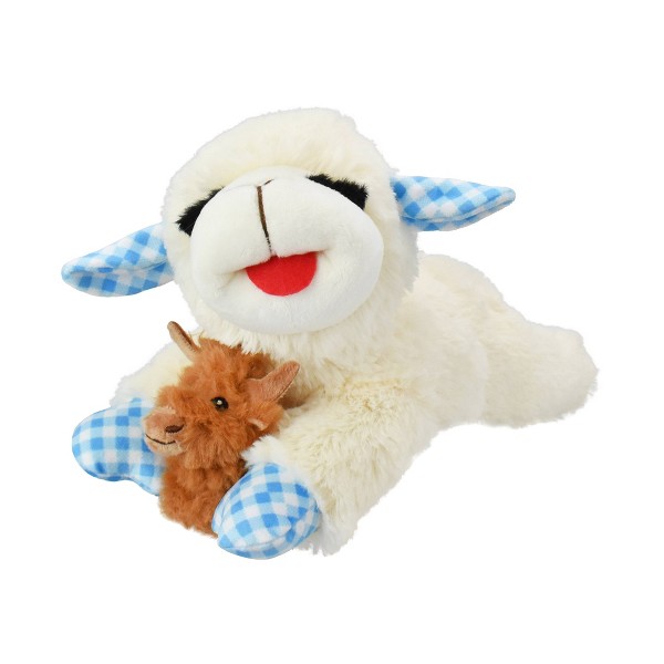 Juguete de peluche interactivo para perro Multipet Lamb Chop con Highland Cow: Para todas las tallas, todas las edades, 0.21 lbs