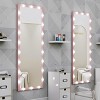 62.6x23.3" Pink Hollywood Full Length Mirror with Lights: 3 Color Modes, Touch Control, Wall Mounted or Standing - 2 of 4