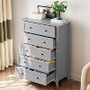 5 Drawer Dresser for Bedroom, Tall Dresser with Deep Drawers & Metal Knobs, Modern Wooden Chests of Drawers for Entryway, Hallway - 2 of 4