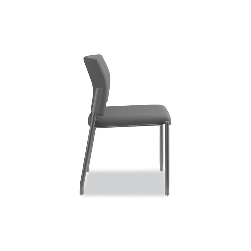 HON Accommodate Series Guest Chair, Fabric Upholstery, 23.5" x 22.25" x 31.5", Black Seat/Back, Textured Black Base, 2/Carton, 3 of 5
