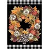 Fall Pumpkin Wreath Floral House Flag Autumn 28" x 40" Briarwood Lane - 3 of 4