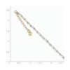 Black Bow Jewelry 14k Two-Tone Gold Circle and Bead Chain Adjustable Anklet, 9 Inch - 2 of 4