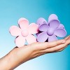 Gimme Beauty Medium Hair Flower Claw Clips - 2pc - 2 of 4