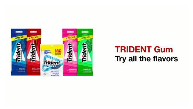 Trident Bubblegum Sugar Free Gum - 3ct/2.86oz, 2 of 12, play video
