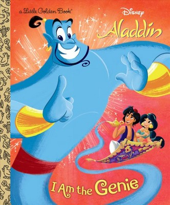 I Am the Genie (Disney Aladdin) - (Little Golden Book) by  John Sazaklis (Hardcover)