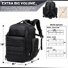 Itopfox Large Diaper Backpack for Men with Changing Mat, Insulated Pockets, Wipe Pocket, Stroller Straps, Black - 3 of 4