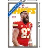 Trends International NFL Kansas City Chiefs - Travis Kelce Feature Series 24 Framed Wall Poster Prints - 3 of 4