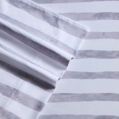 Twin Gray and Blue Construction Trucks Microfiber Bedding Set