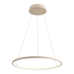 JONATHAN Y Brice Modern Contemporary Metal Round Dimmable Integrated LED Pendant - 1 of 4
