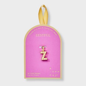 14K Gold Dipped Pearl Letter Charm - A New Day™ Gold - 1 of 2