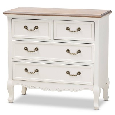 Amalie 4 Drawer Accent Dresser White 