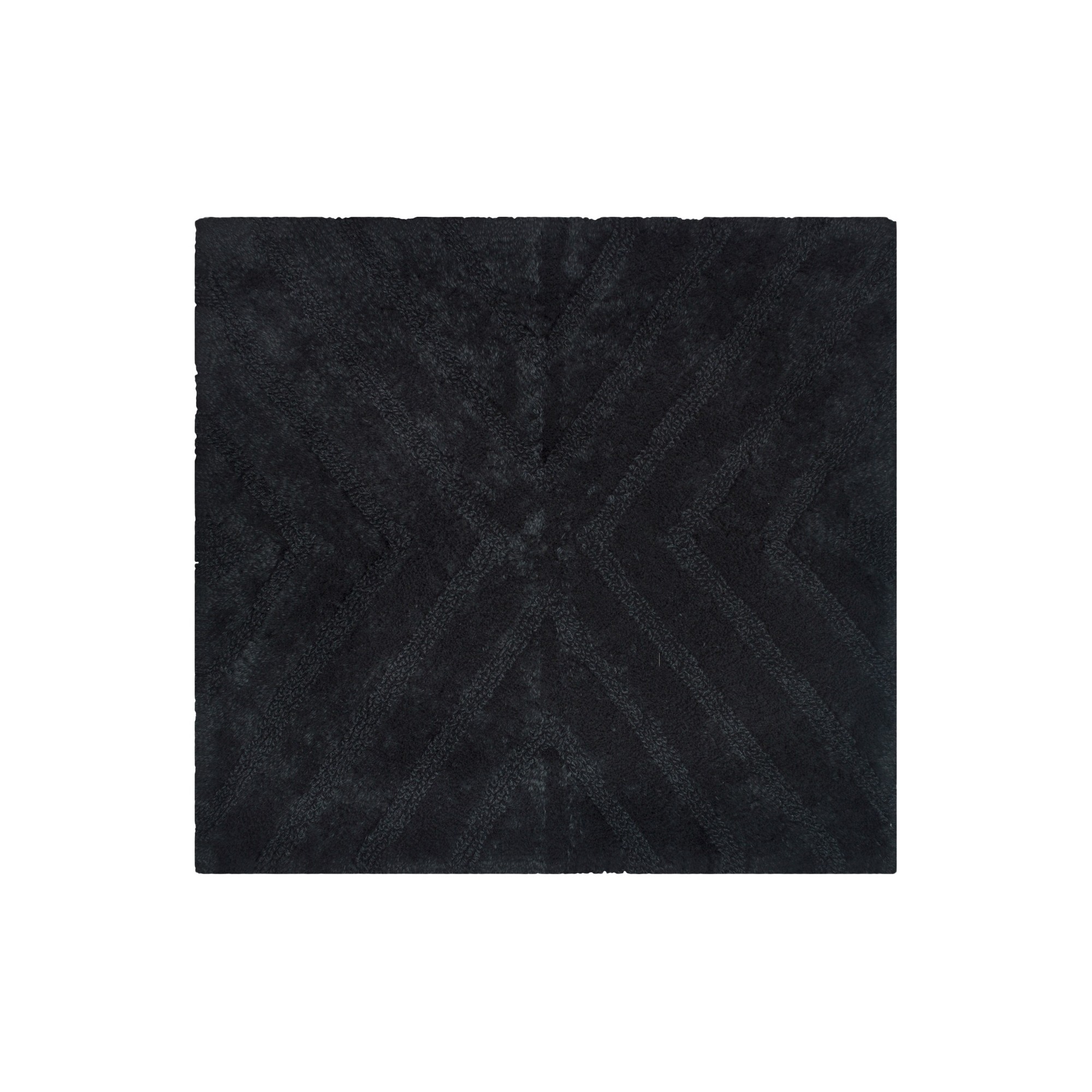 Textured Stripe Square Bath Rug Galaxy Black - Project 62 + Nate Berkus, by  Project 62 + Nate Berkus