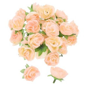 Unique Bargains Mini Silk Fabric Plastic Durable Reusable Artificial Flowers 50 Pcs - 1 of 4