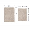 Fantasia Bath Rug Collection Cotton Shaggy Pattern Tufted Set of 2 Bath Rug Set - Home Weavers - 2 of 3