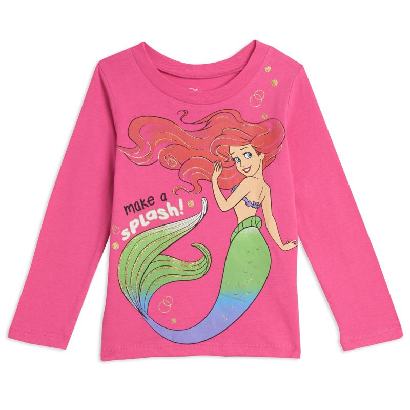 Disney Princess Cinderella Belle Ariel 3 Pack T-Shirts Multicolored , 4 of 10