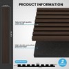 2 Pack Acoustic Solid Wood Wall Panels, 94.49” x 12.6” Soundproof Wall Panels, Wood Slat Wall Panels for Wall Decor - 4 of 4