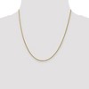 Black Bow Jewelry 1.5mm 14k Yellow Gold Hollow Wheat Chain Necklace - 2 of 4