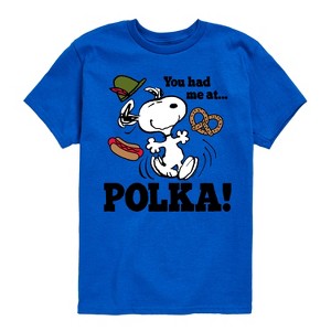Boys' - Peanuts - You Had Me At Polka Short Sleeve Graphic T-Shirt - 1 of 4