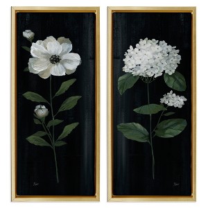 Stupell Industries Delicate White Flower Sprigs, 15" x 31" - 1 of 4