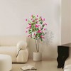 Artificial Bougainvillea Tree, 5ft Tall Faux Blooming Tree with Flowers and Leaves in Pot Fake Floor Plant Green - 3 of 4