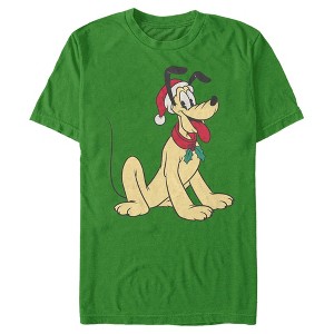 Men's Mickey & Friends Retro Festive Pluto T-Shirt - 1 of 4