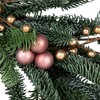 Northlight Ball Ornaments Artificial Christmas Wreath - 28" -Rose Gold - Unlit - 4 of 4