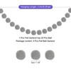 Unique Bargains Party Decoration 24 Felt Balls Hanging Garland 4 Pcs - 2 of 4
