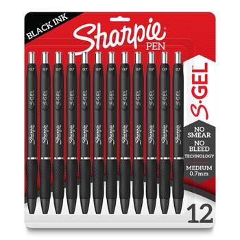 Sharpie S-Gel Pens - 0.7 mm Pen Point Size - Black Gel-based Ink - Black  Barrel - 2 / Pack - Thomas Business Center Inc