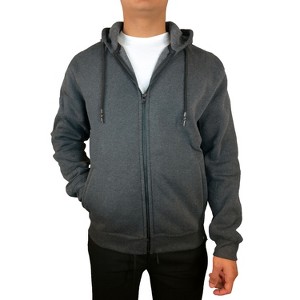 Blue Ice Men's Fleece Line Full Zip-Up Hoodie Sweatshirt - 1 of 4